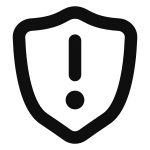 Shield Attention SVG Icon